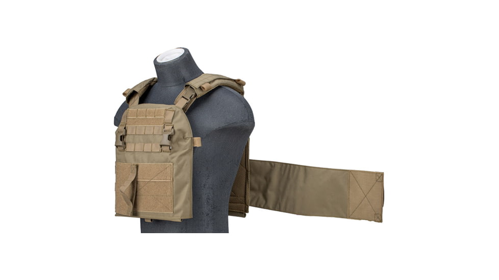 Lancer Tactical Quick Depart Plate Carrier, Tan, CA-2155T