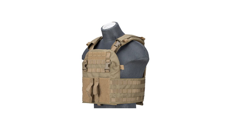 Lancer Tactical Quick Depart Plate Carrier, Tan, CA-2155T