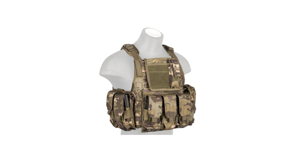 Lancer Tactical Tactical Assault Plate Carrier Vest, Camo Tropic, CA-305MT