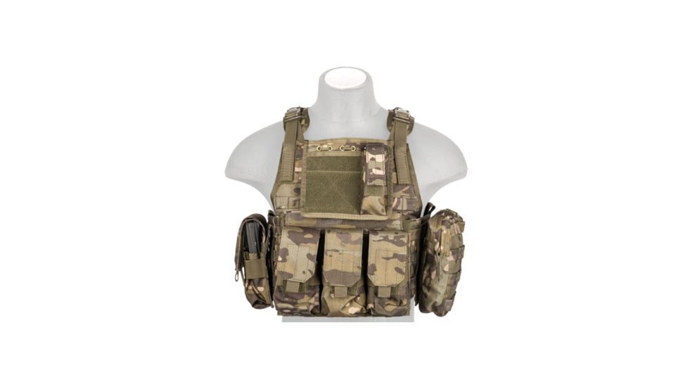 Lancer Tactical Tactical Assault Plate Carrier Vest, Camo Tropic, CA-305MT