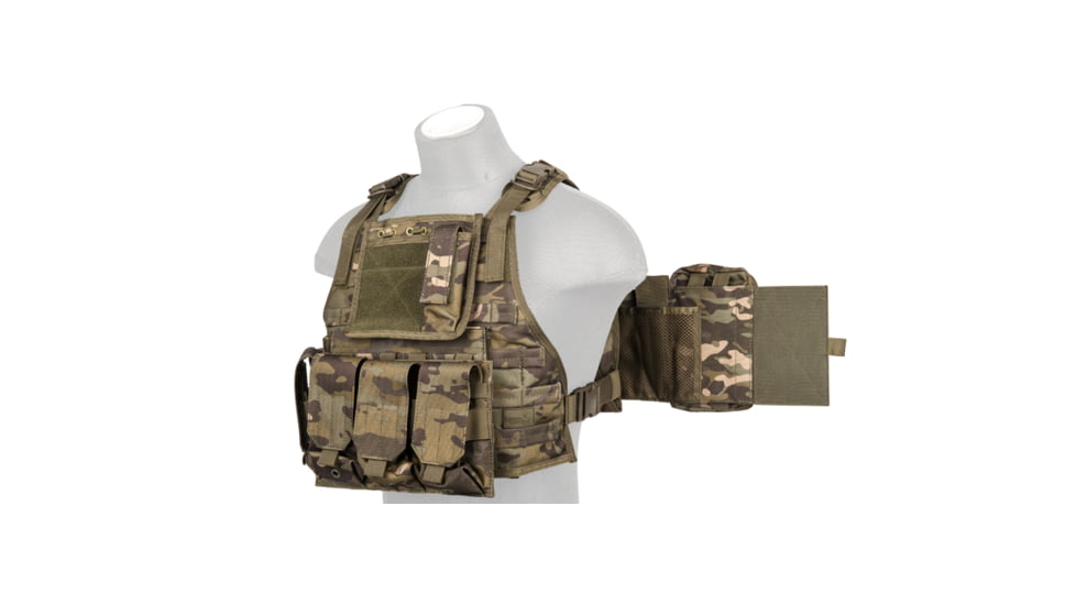 Lancer Tactical Tactical Assault Plate Carrier Vest, Camo Tropic, CA-305MT