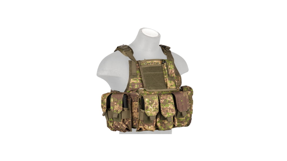 Lancer Tactical Tactical Assault Plate Carrier Vest, Pancott Green, CA-305P