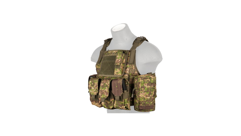 Lancer Tactical Tactical Assault Plate Carrier Vest, Pancott Green, CA-305P