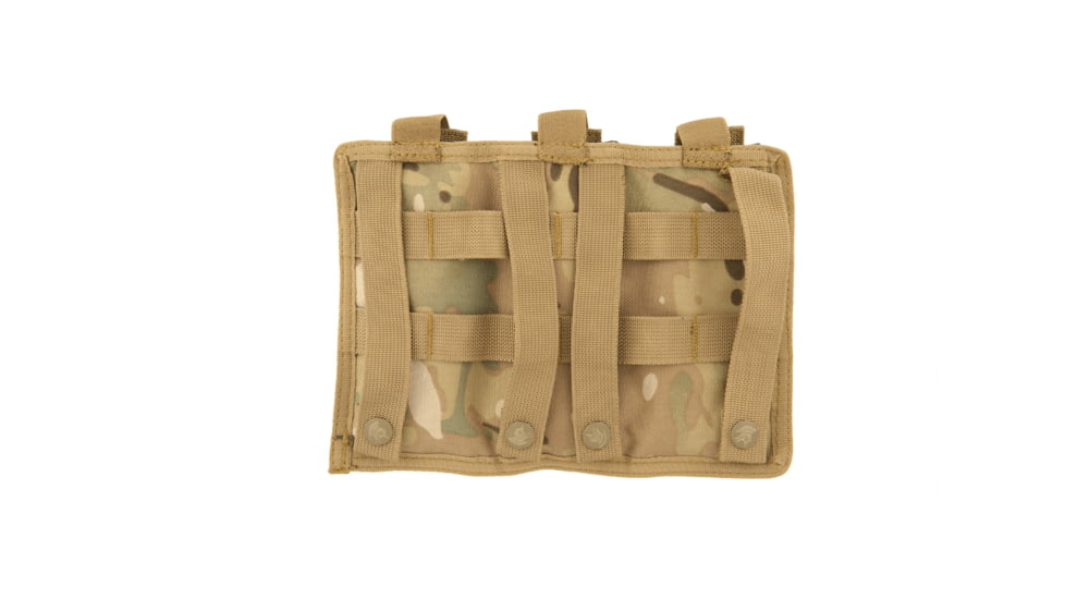Lancer Tactical Triple MOLLE M4 Magazine Pouch, Camo, CA-1499CN
