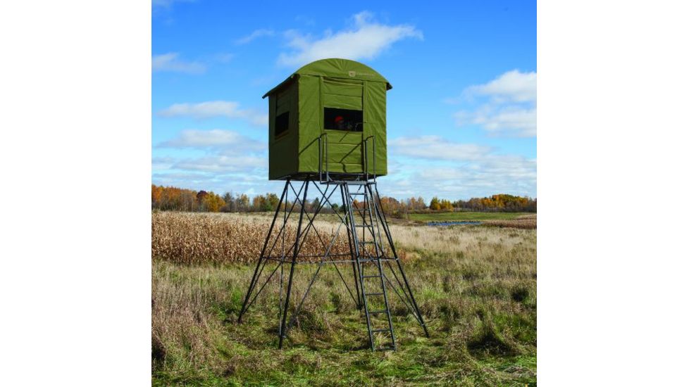 Landmark Permanent Blinds Landmark 6 x 6 Permament Blind, Dark Green LM600