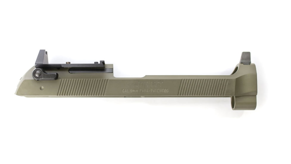 Langdon Tactical Technology 92 Elite LTT Red Dot Ready Slide, Full Size, OD Green, Full Size, LTT-RDOS-FO