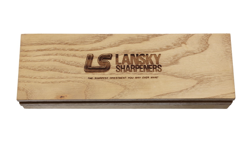 Lansky Sharpeners Soft Arkansas 8x2 Wood Box, LBS8SW