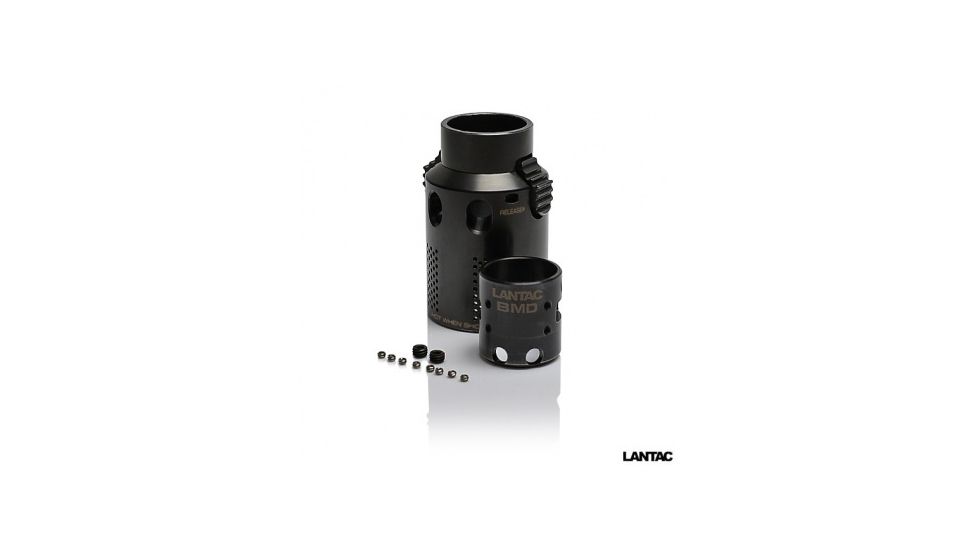 Lantac BMD Type A, Blast Mitigation Device for the DGN556B .223/5.56mm Caliber Muzzle Brake, Black LA00265