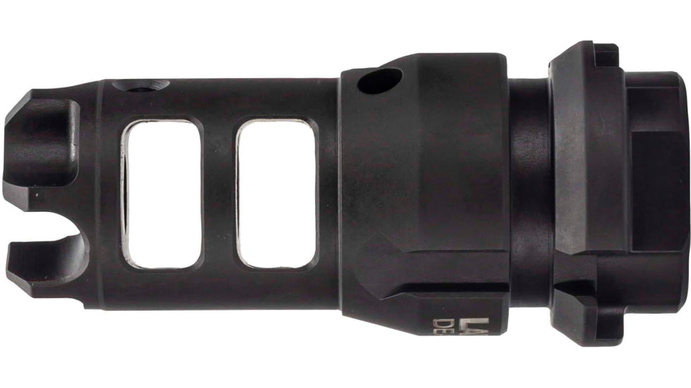 LANTAC Dragon Muzzle Brake, 223/556, 1/2-28, Dead Air KEYMO Wolfman, Black, DGN556B-WM