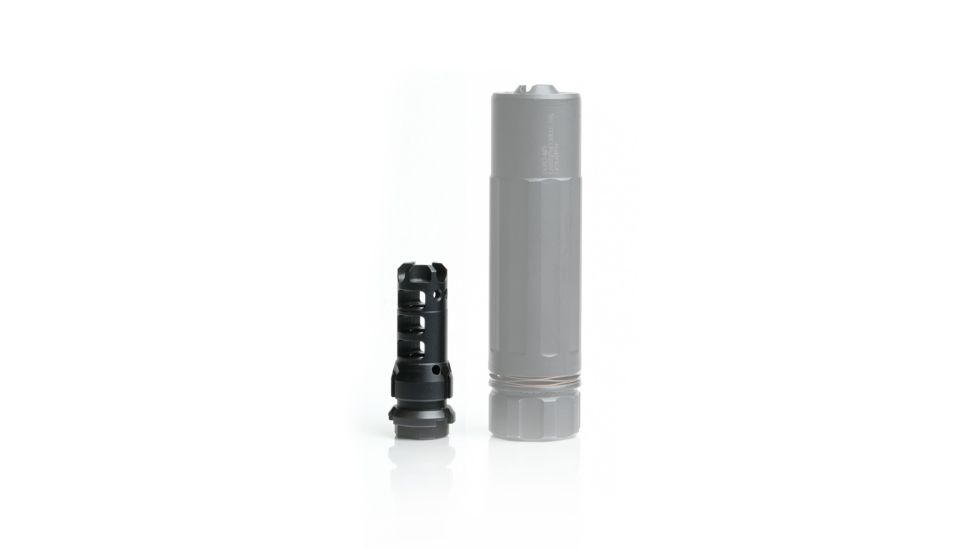 LANTAC Dragon Muzzle Brake with Dead Air Keymo suppressor mounts, .223/5.56, 1/2x28 UNEF R/H, Black, DGN556B-DA