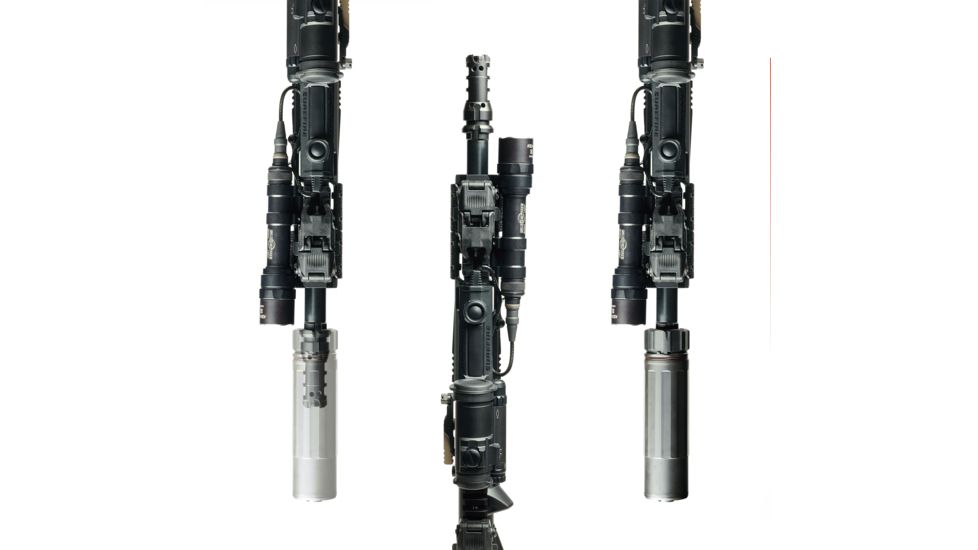 LANTAC Dragon Muzzle Brake with Dead Air Keymo suppressor mounts, .223/5.56, 1/2x28 UNEF R/H, Black, DGN556B-DA