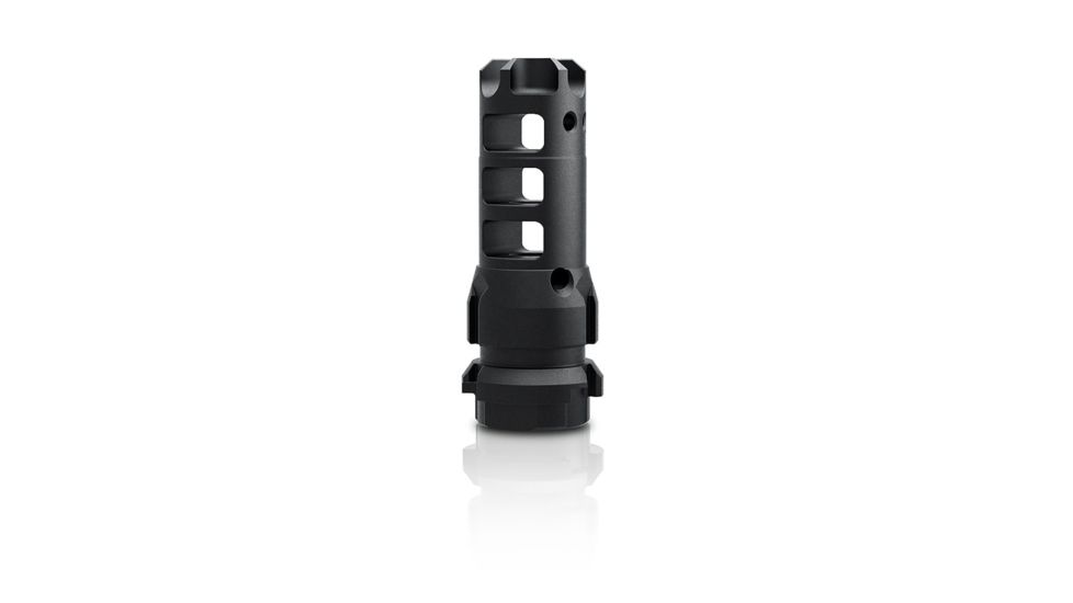 LANTAC Dragon Muzzle Brake with Dead Air Keymo suppressor mounts, .223/5.56, 1/2x28 UNEF R/H, Black, DGN556B-DA