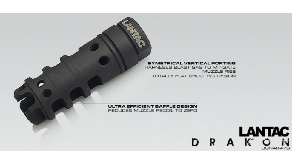Lantac DGNAK47B Drakon AK47 7.62x39mm Steel L2.66/0.866 Diameter
