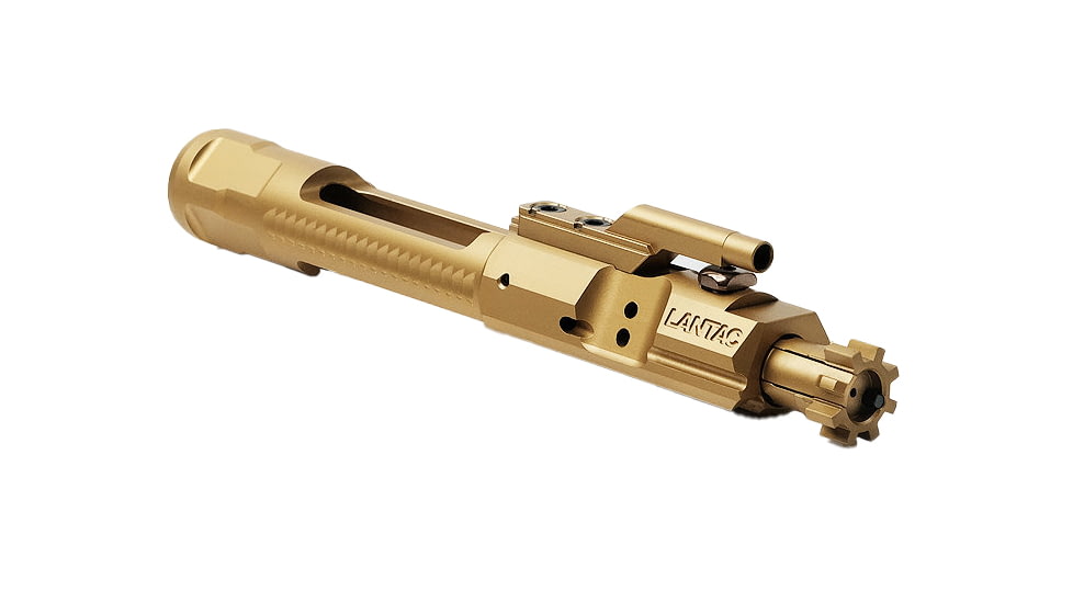 LANTAC M16 Enhanced Full Auto Style Bolt Carrier Group, .223/5.56x45mm, Titanium Nitride/Gold, 01-UP-556-TIN-EBCG