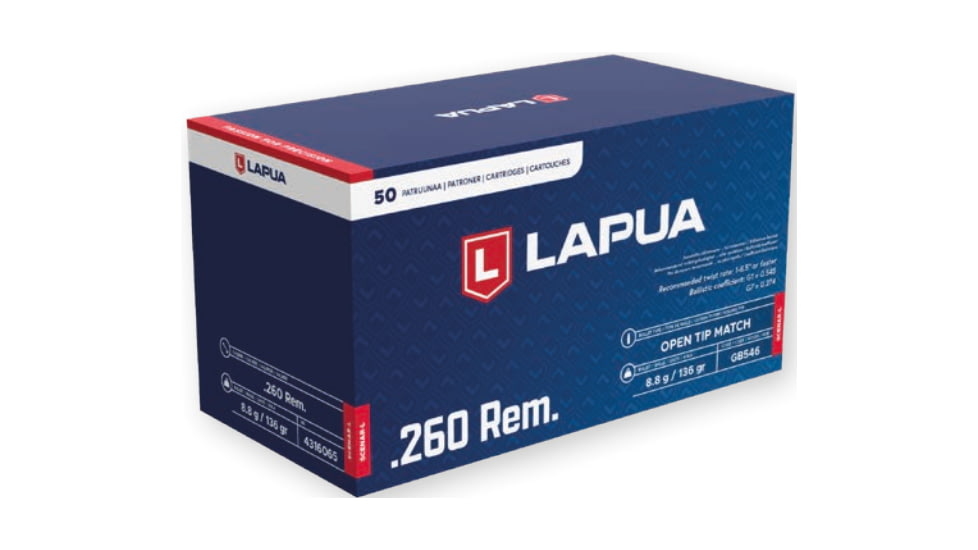 Lapua 260 Remington 136 gr Scenar OTM 50rd/box, 4316065