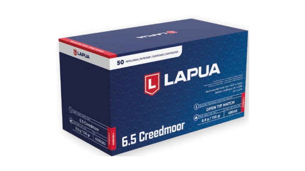 Lapua 6.5 Creedmoor 136 gr Scenar OTM 50rd/box, 4316063