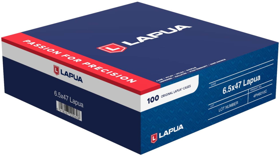 Lapua 6.5x47mm Lapua Rifle Brass, 100 Piece, 4PH6010C