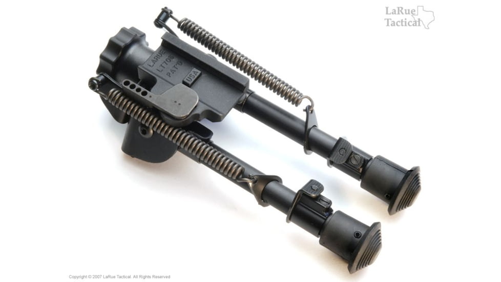 LaRue Tactical Harris BRM-S Bipod and LT706 QD Swivel Mount, Black, 680-005-706-k