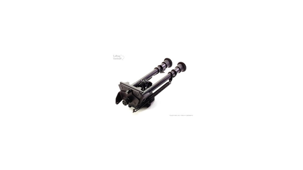 LaRue Tactical Harris LM-S 9-13in Bipod and LT130 QD Mount, Black, 680-002-130-k