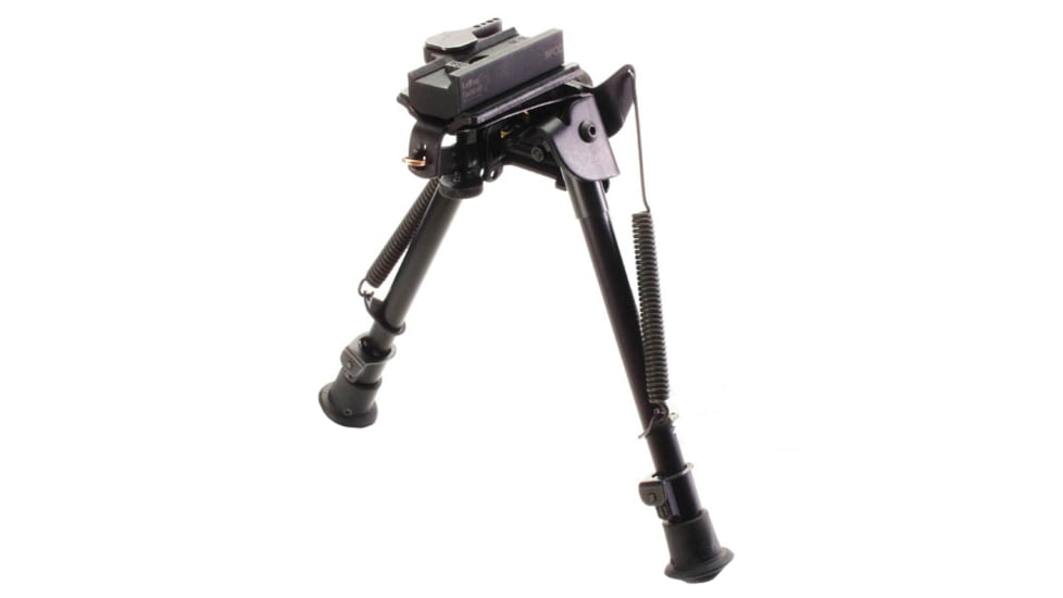 LaRue Tactical Harris LM-S 9-13in Bipod and LT130 QD Mount, Black, 680-002-130-k