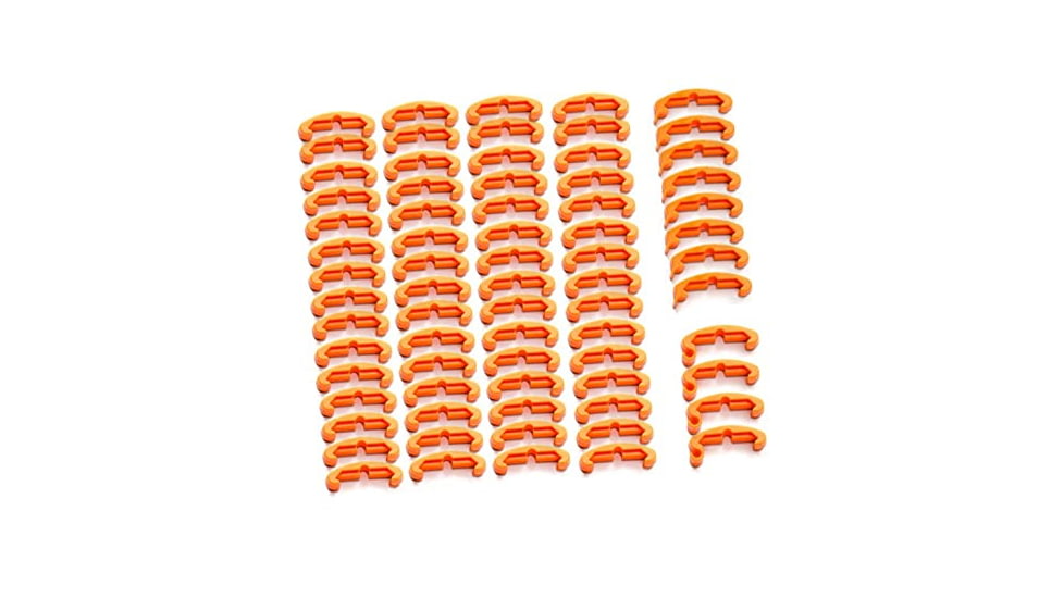 LaRue Tactical IndexClips, 72 Piece Set, Blaze Orange, LT708-BLZ