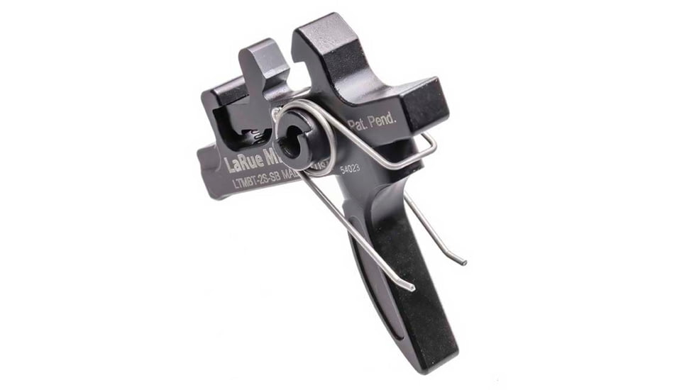LaRue Tactical MBT-2S Straight Bow Trigger, 4.5 lbs Pull, Black, Medium, LT-MBT-2S-SB