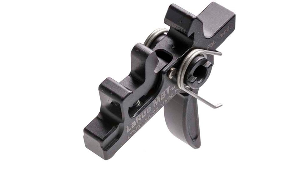 LaRue Tactical MBT-2S Straight Bow Trigger, 4.5 lbs Pull, Black, Medium, LT-MBT-2S-SB