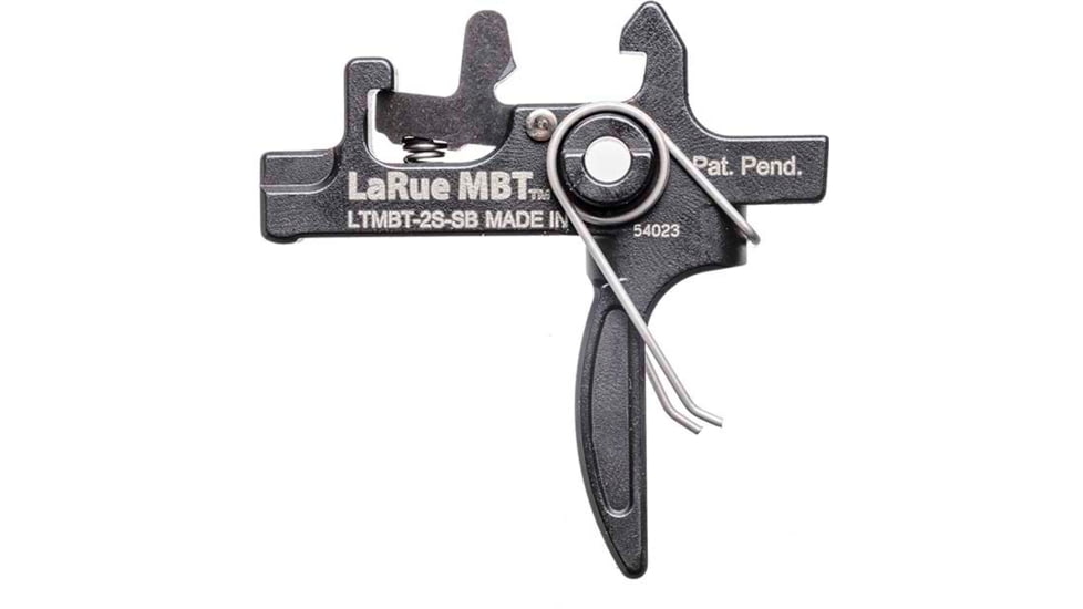 LaRue Tactical MBT-2S Straight Bow Trigger, 4.5 lbs Pull, Black, Medium, LT-MBT-2S-SB