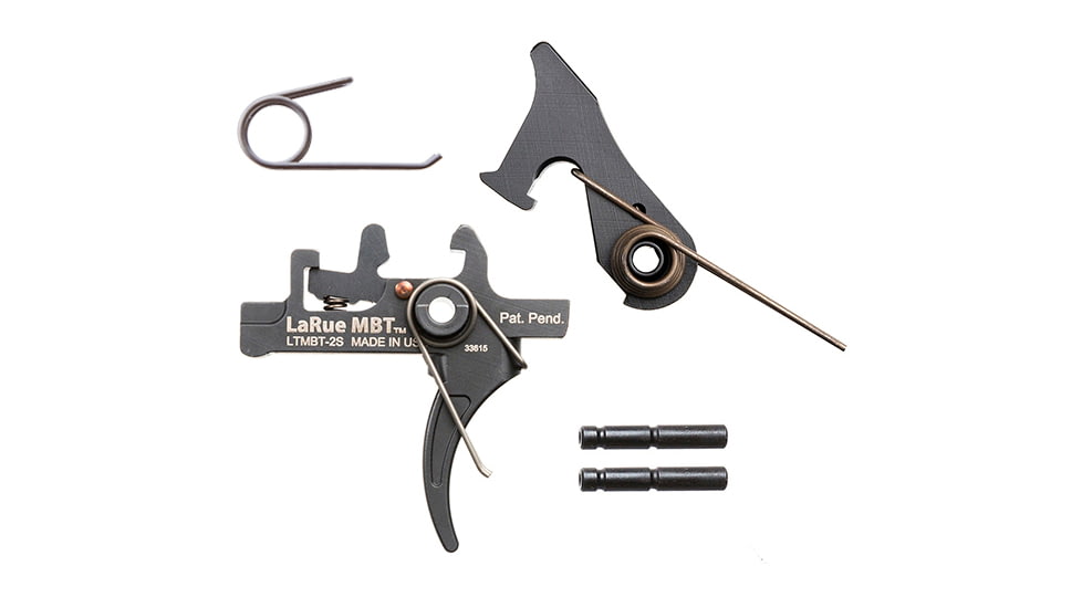 LaRue Tactical MBT-2S Trigger, 4.5 lbs Pull, Black, Medium, LT-MBT-2S