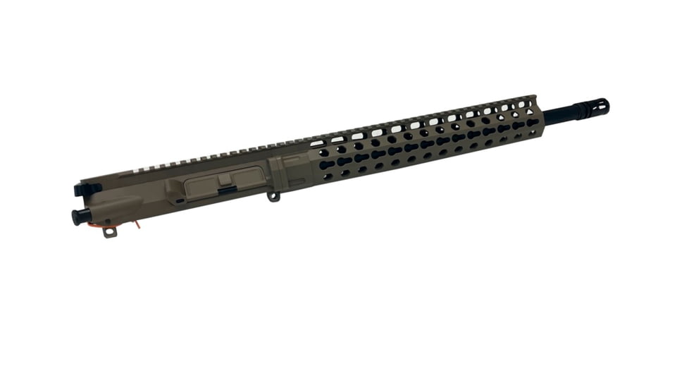 LaRue Tactical Upper Reciever, Complete AR-15 Keymod Upper, 16 in Barrel, Flat Dark Earth, Medium, LT-KU-556-16-FDE-130