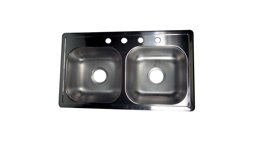 LaSalle Bristol Stainless Steel Double Sink 4 Hole, 13TGS331964