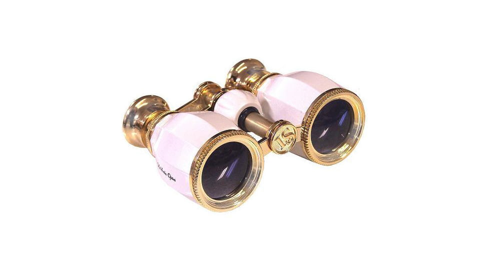 Lascala Optics Hamlet Opera Glasses, Titanium Body, Golden Rings LSH-07