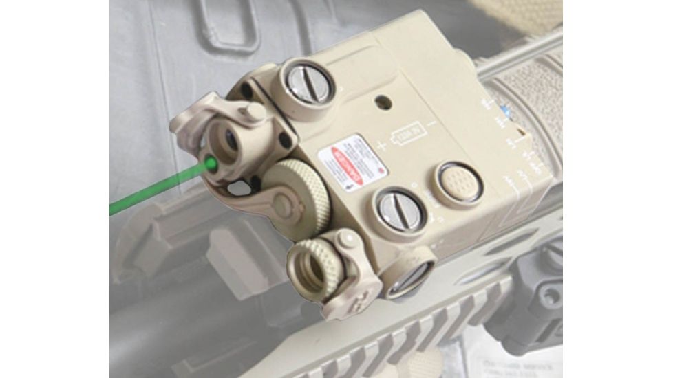 Steiner Laser Devices DBAL-A2H Laser Sight w/ Visible Green Pointer 5mW, Infrared Pointer 50mW and Infrared Pointer/Illuminator 200mW, Desert Sand