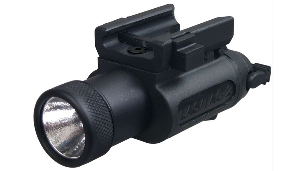 Steiner Laser Devices Las/Tac 2 LED Light for Pistols w/ Lever &amp; Remote Cable Switch and Standard Accessory Rail, 22129P