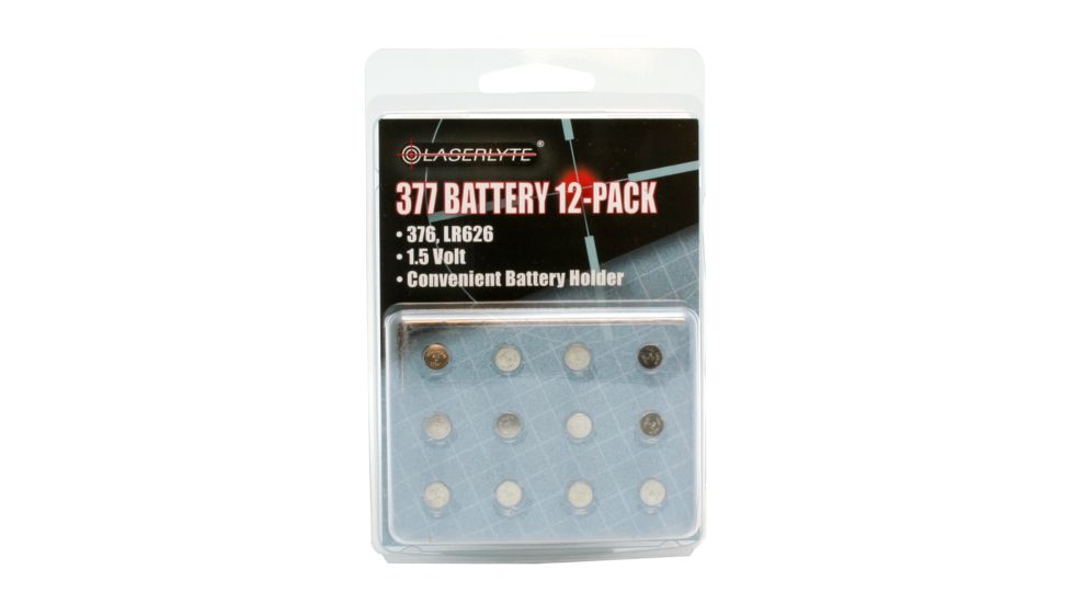 LaserLyte 377 Battery 12-Pack Replacement Batteries RL-1