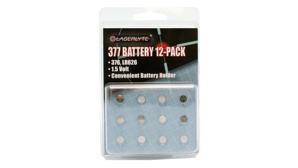 Laserlyte Twelve Pack of 377 Replacement Batteries BAT-377