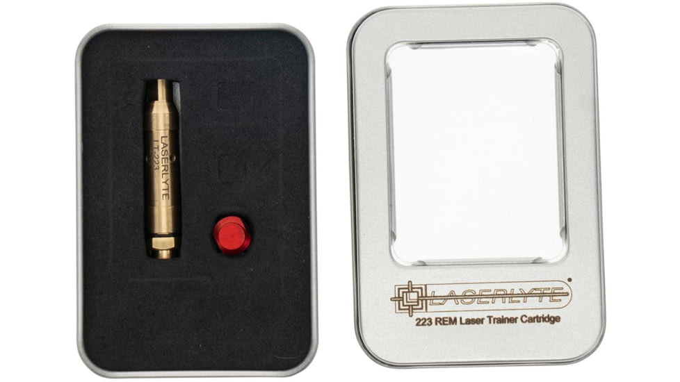 LaserLyte Laser Cartridge Trainer, Bore Sighter, .223 Remington, Red Laser, Gold, 1226988