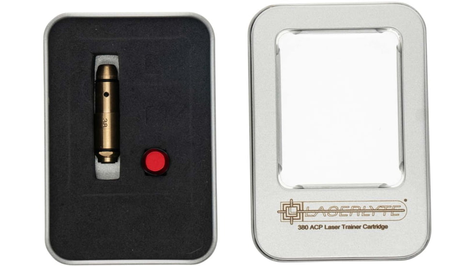LaserLyte Laser Cartridge Trainer and Bore Sight, 380 ACP, 1226989