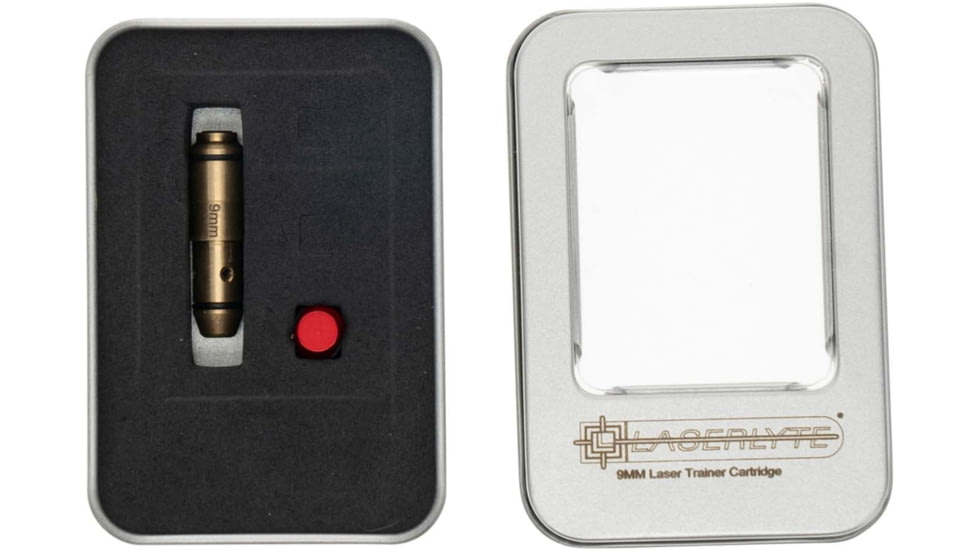 LaserLyte Steel Tyme Laser Cartridge Kit, 9MM Laser, Target, Red/Black, 9 x 19, 1215345