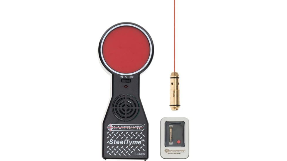 LaserLyte Steel Tyme Laser Cartridge Kit, 9MM Laser, Target, Red/Black, 9 x 19, 1215345