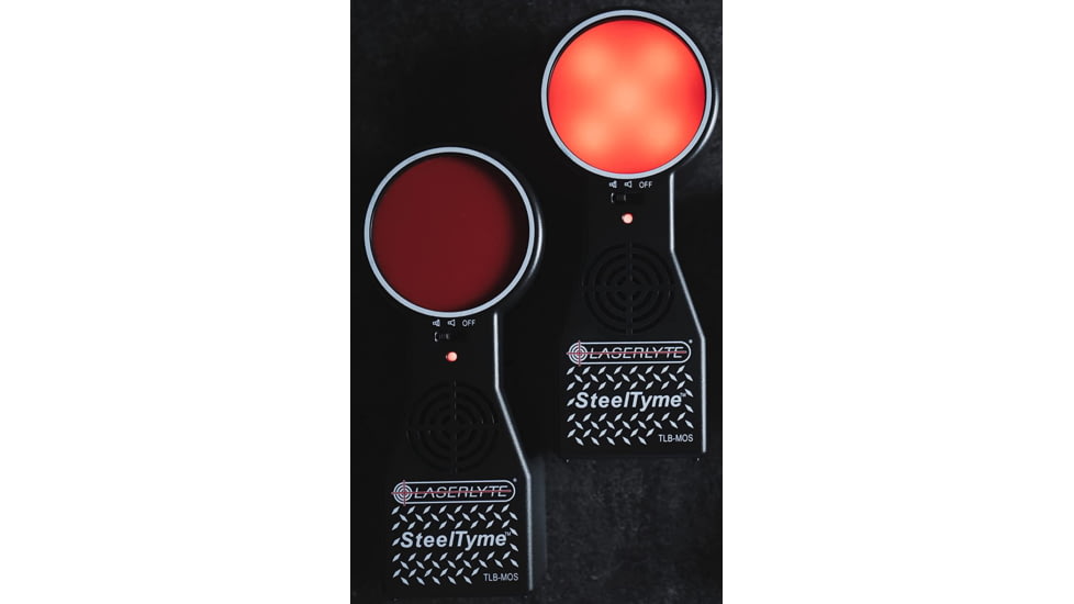 EDEMO LaserLyte Steel Tyme Trainer Target, AAA Batery, High-Impact ABS Polymer, Stainless, TLB-MOS, EDEMO4