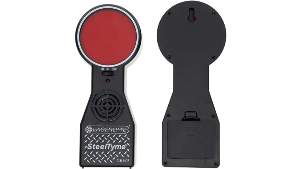 LaserLyte SteelTyme Laser Training Target 2 Pack, Compatible with Training Lasers, Black/Red, 1231433
