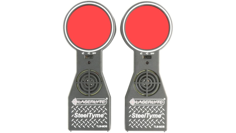 USED LaserLyte Steel Tyme Trainer Target, AAA Batery, High-Impact ABS Polymer, Stainless, TLB-MOS, EDEMO7, Condition Like New, Open Box