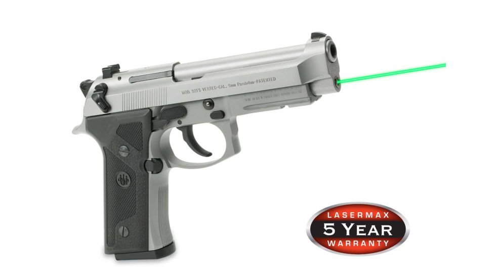 LaserMax Green Laser Sight for Beretta 92, 96 and Taurus 92, 99, 100, 101, LMS-1441G