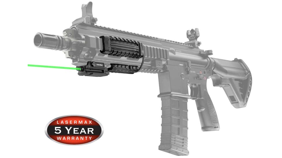LaserMax Uni-Max Green Laser Rifle Value Pack w/ Activation Switch, Black LMS-UNI-GVP