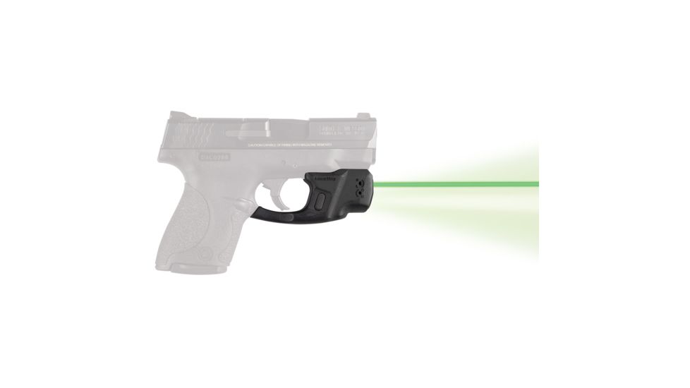LaserMax CenterFire Gripsense Light &amp; Green Laser, S&amp;W Shield 9mm, .40 cal, Black, CF-SHIELD-C-G