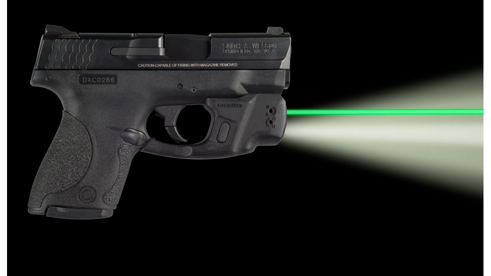 LaserMax CenterFire Gripsense Light &amp; Green Laser, S&amp;W Shield 9mm, .40 cal, Black, CF-SHIELD-C-G