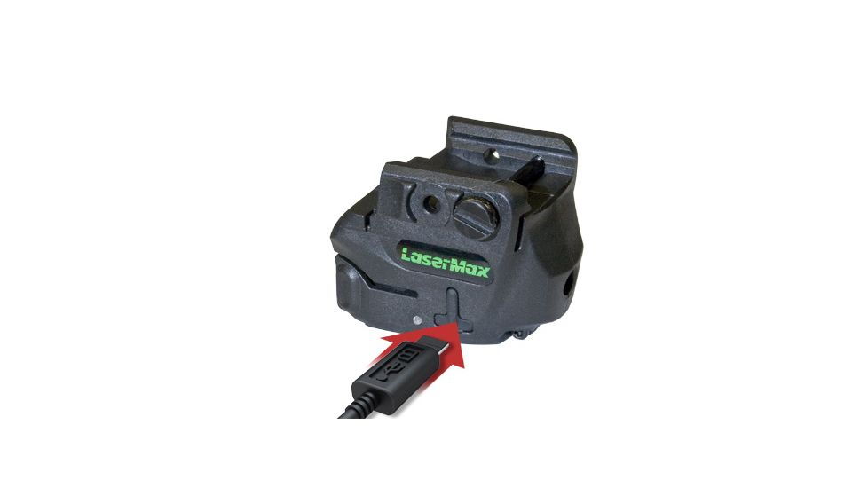 LaserMax Genesis Rechargeable Green Laser Sight, Black - LMS-GEN