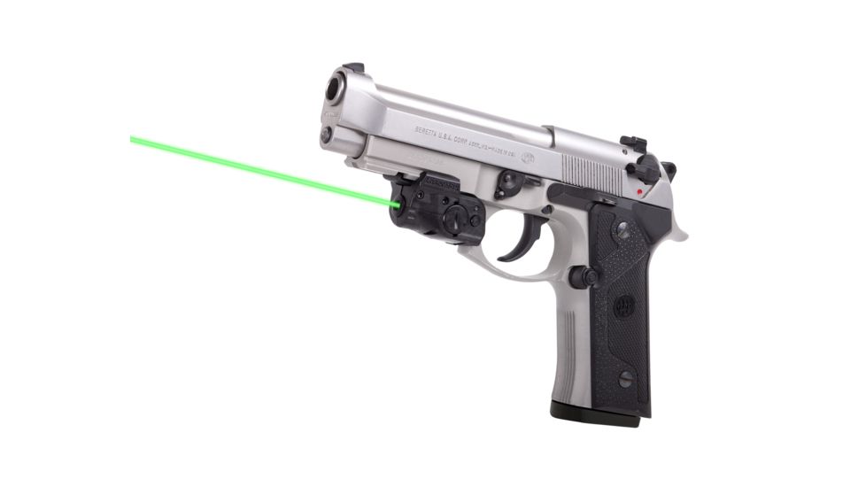 LaserMax Lightning Rail Mounted Laser Sight, GripSense Activation, 5mW Green Laser, Black, GS-LTN-G