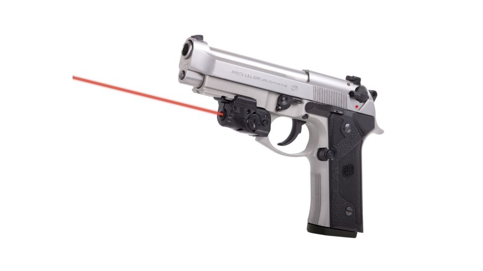 LaserMax Lightning Rail Mounted Laser Sight, GripSense Activation, 5mW Red Laser, Black, GS-LTN-R